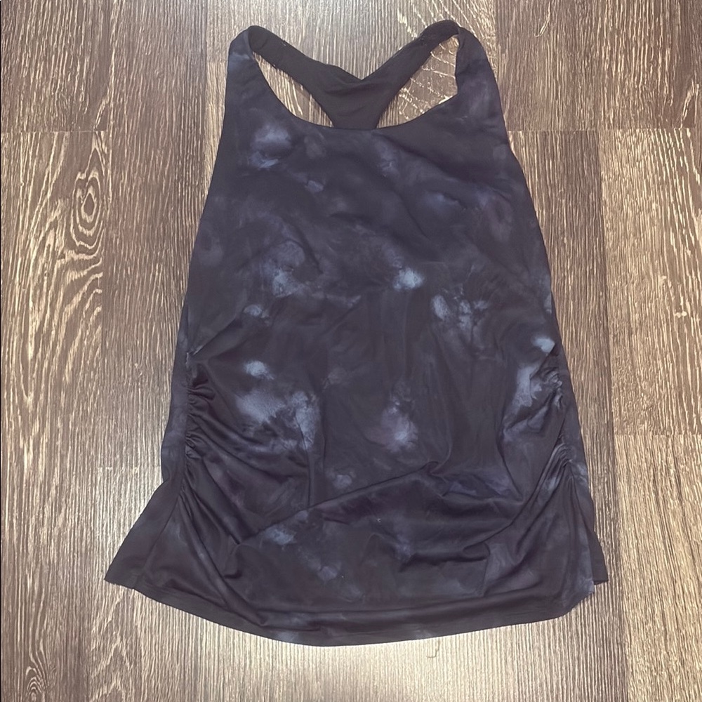 Old Navy Maternity Active Power Soft Athletic Tanktop Black Tie-Dye Size Medium